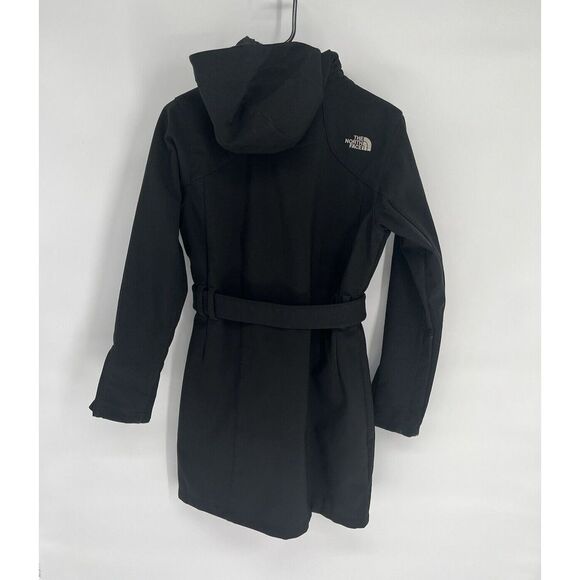 The North Face Jacket Womens (S) Black Apex Bionic Belted Trench Coat Softshell - Picture 3 of 12